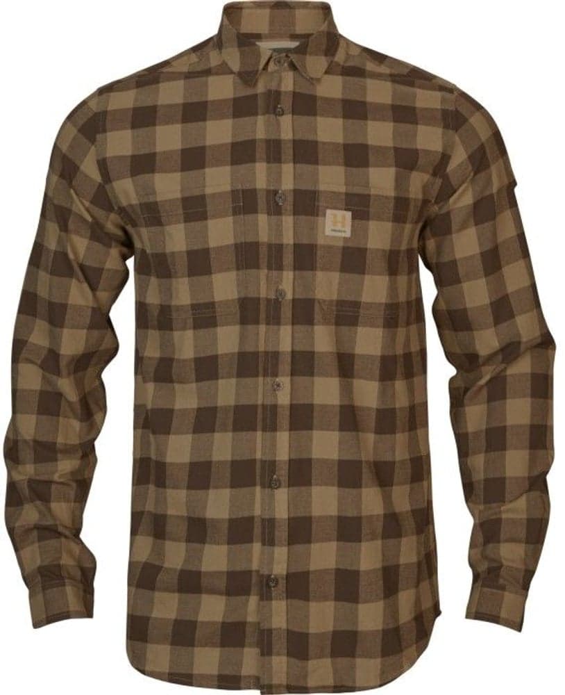 Scandinavian L/S-Shirt Antique Bronze Check, view: 0