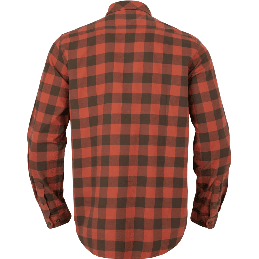 Scandinavian Långärmad Skjorta Autumn Orange Check, view: 1