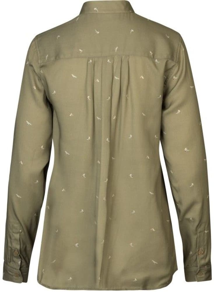 Abigail L/S Shirt Women Dust Green/Flying Ducks, view: 1