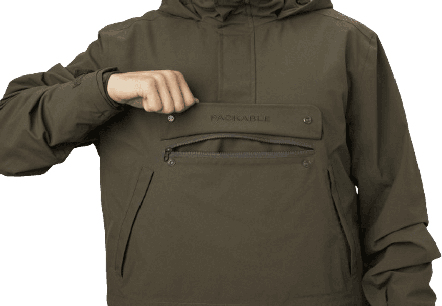 Orton Tech HWS Packable Smock anorakki, tummanvihreä, view: 6