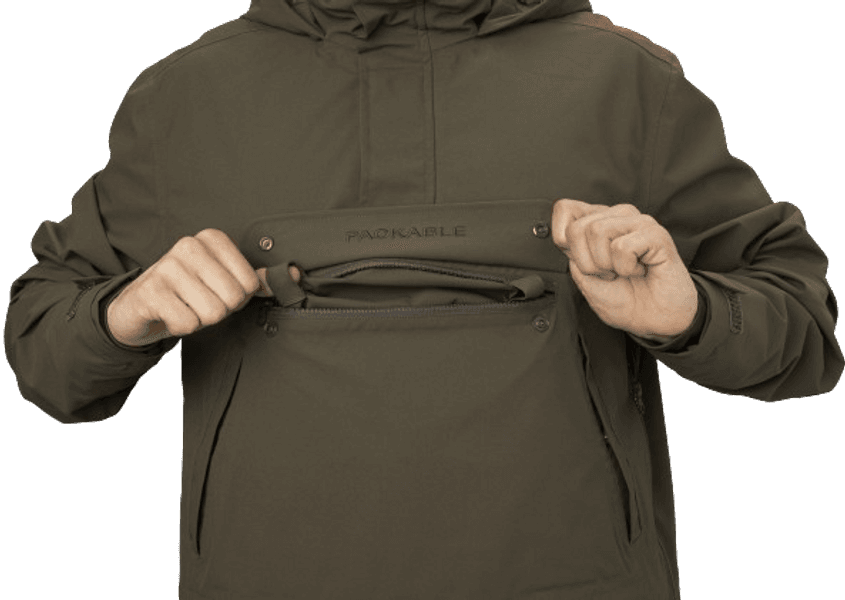 Orton Tech HWS Packable Smock anorakki, tummanvihreä, view: 5