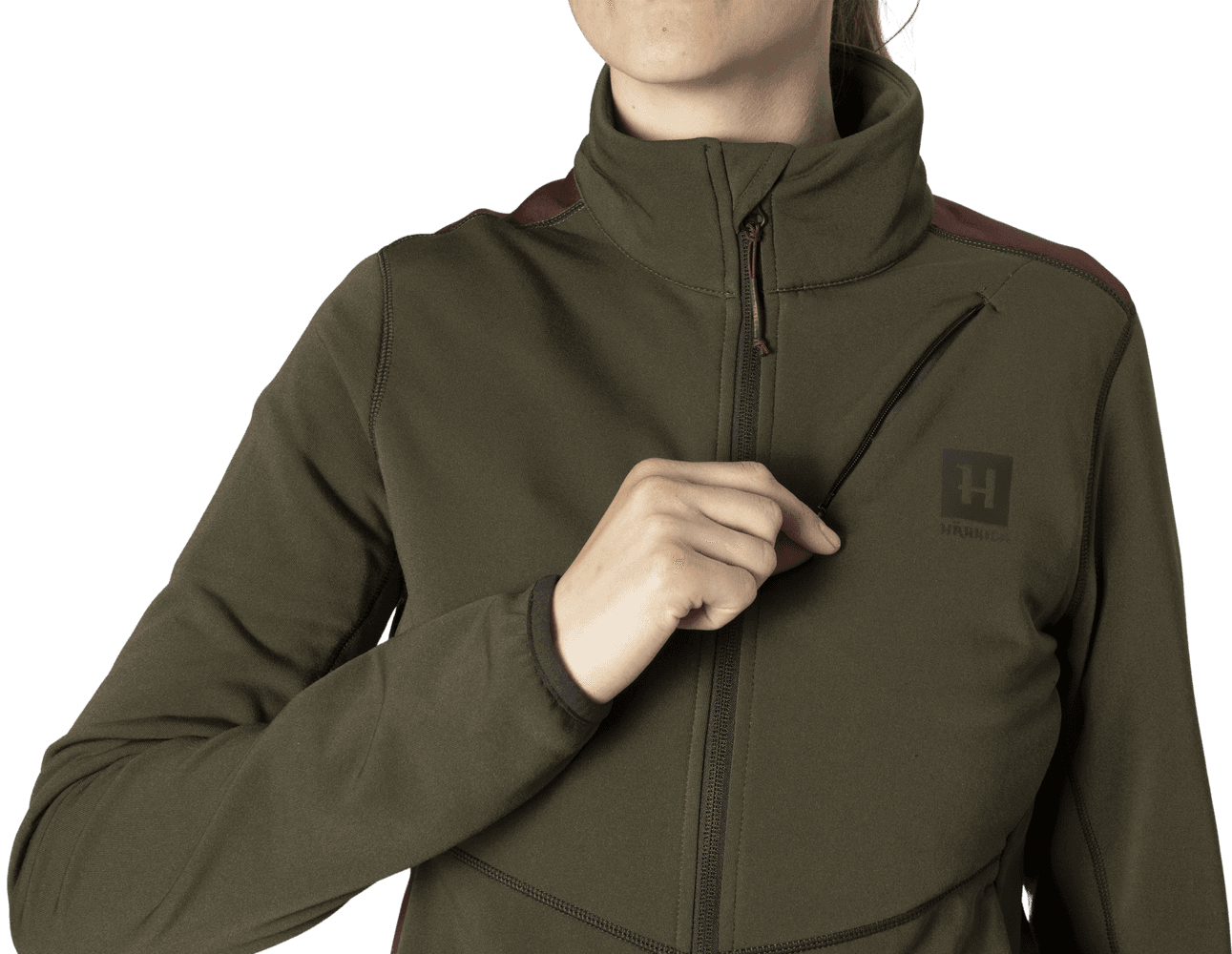 Oda Fleece Jacket naisten fleecetakki, Willow Green, view: 3
