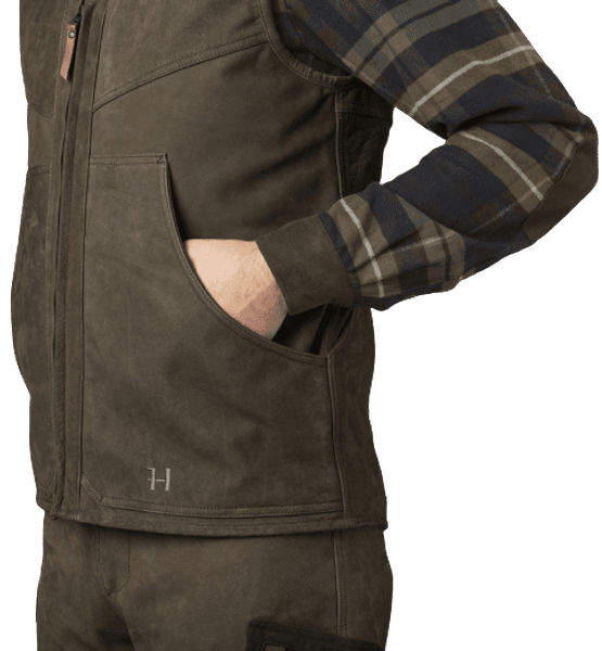 Pro Hunter Leather Vest metsästysliivi, Willow Green, view: 4