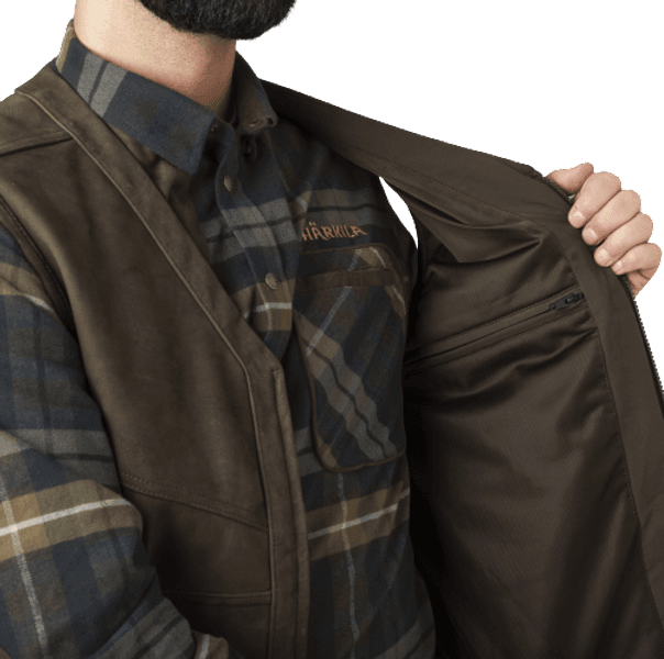 Pro Hunter Leather Vest metsästysliivi, Willow Green, view: 6