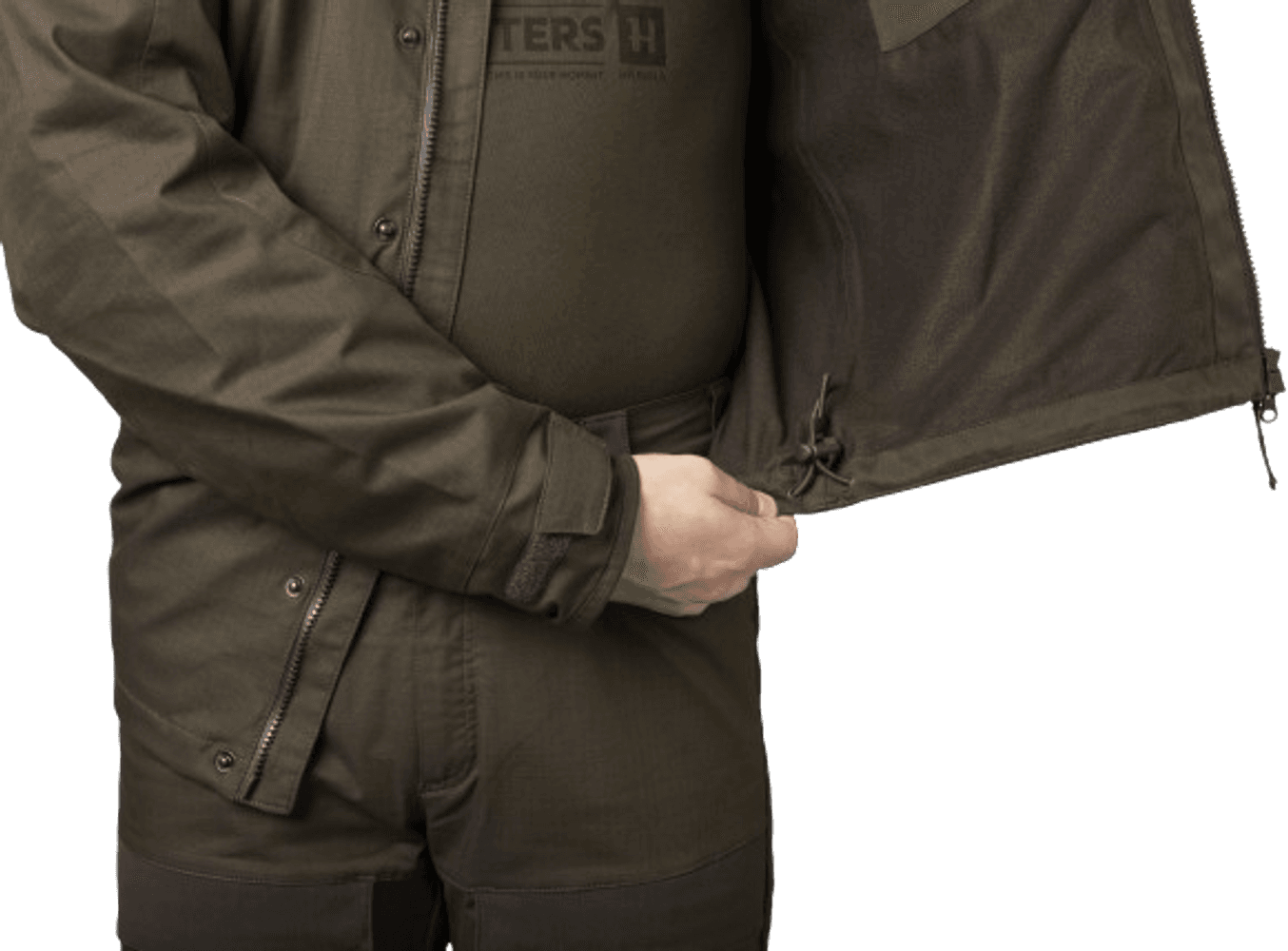 Nordic Hunter HWS Jacket metsästystakki, tummanvihreä, view: 8