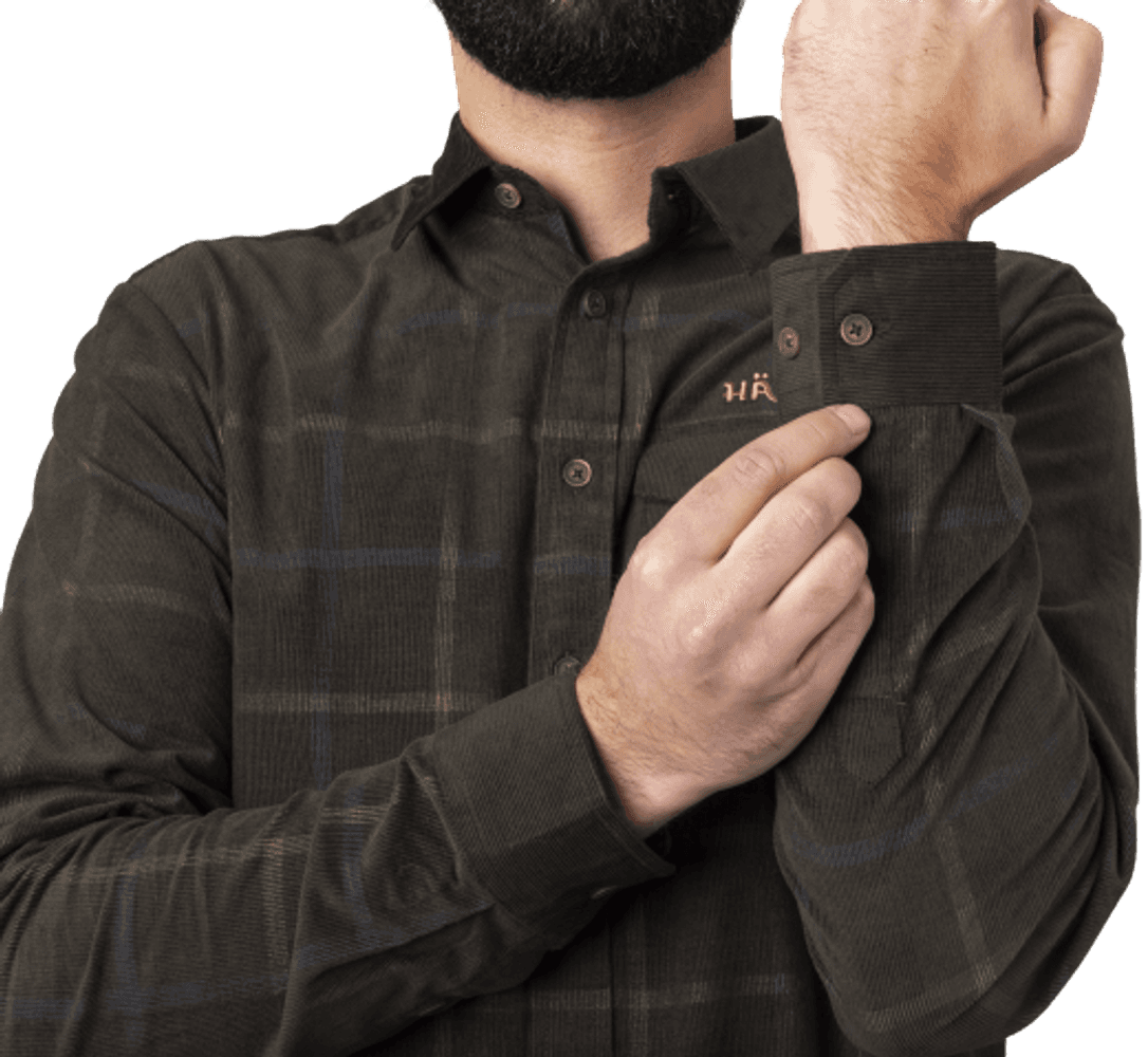 Kaldfjord Corduroy Check Shirt kauluspaita, ruskea, view: 2