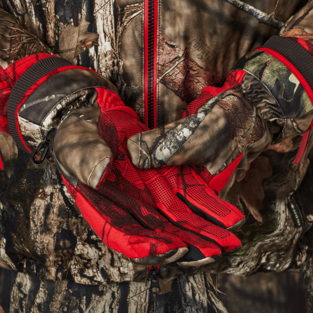 Moose Hunter 2.0 GTX metsästyskäsineet MossyOak Break-Up, camo/punainen, view: 4