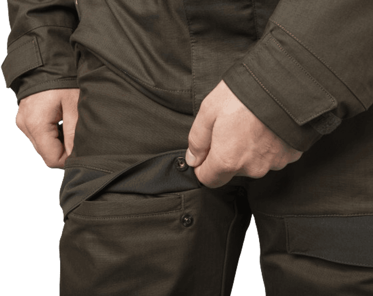 Nordic Hunter HWS Trousers metsästyshousut, tummanvihreä/ruskea, view: 3