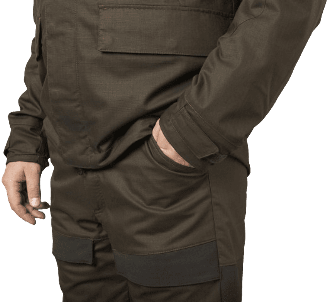 Nordic Hunter HWS Trousers metsästyshousut, tummanvihreä/ruskea, view: 2