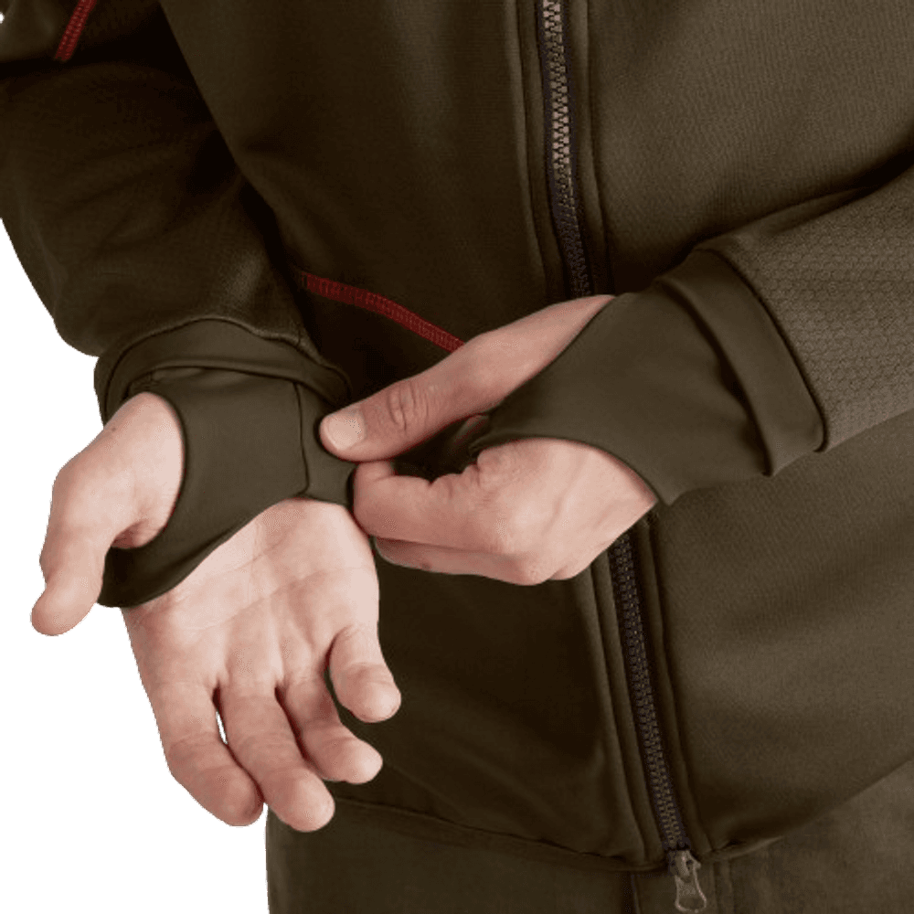 Scandinavian Fleece Jacket fleecetakki, vihreä/ruskea/oranssi, view: 4