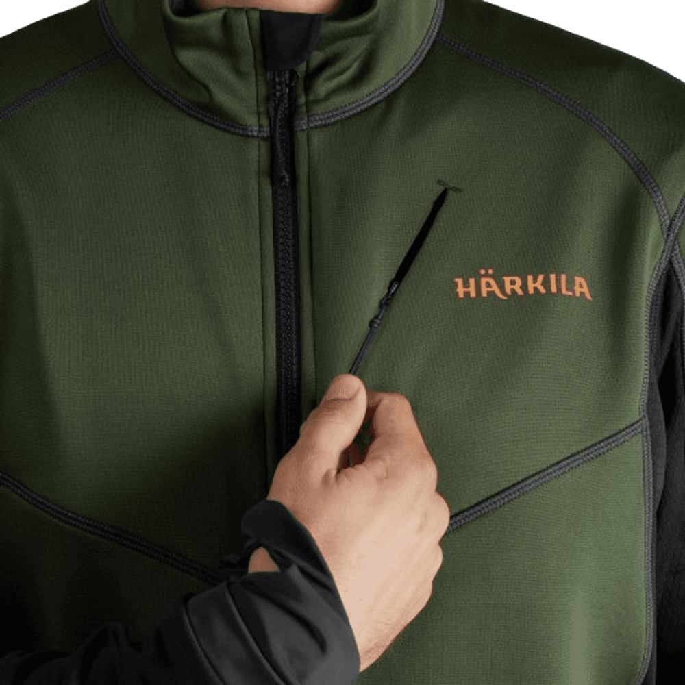 Scandinavian Fleece Jacket fleecetakki, vihreä/musta, view: 2