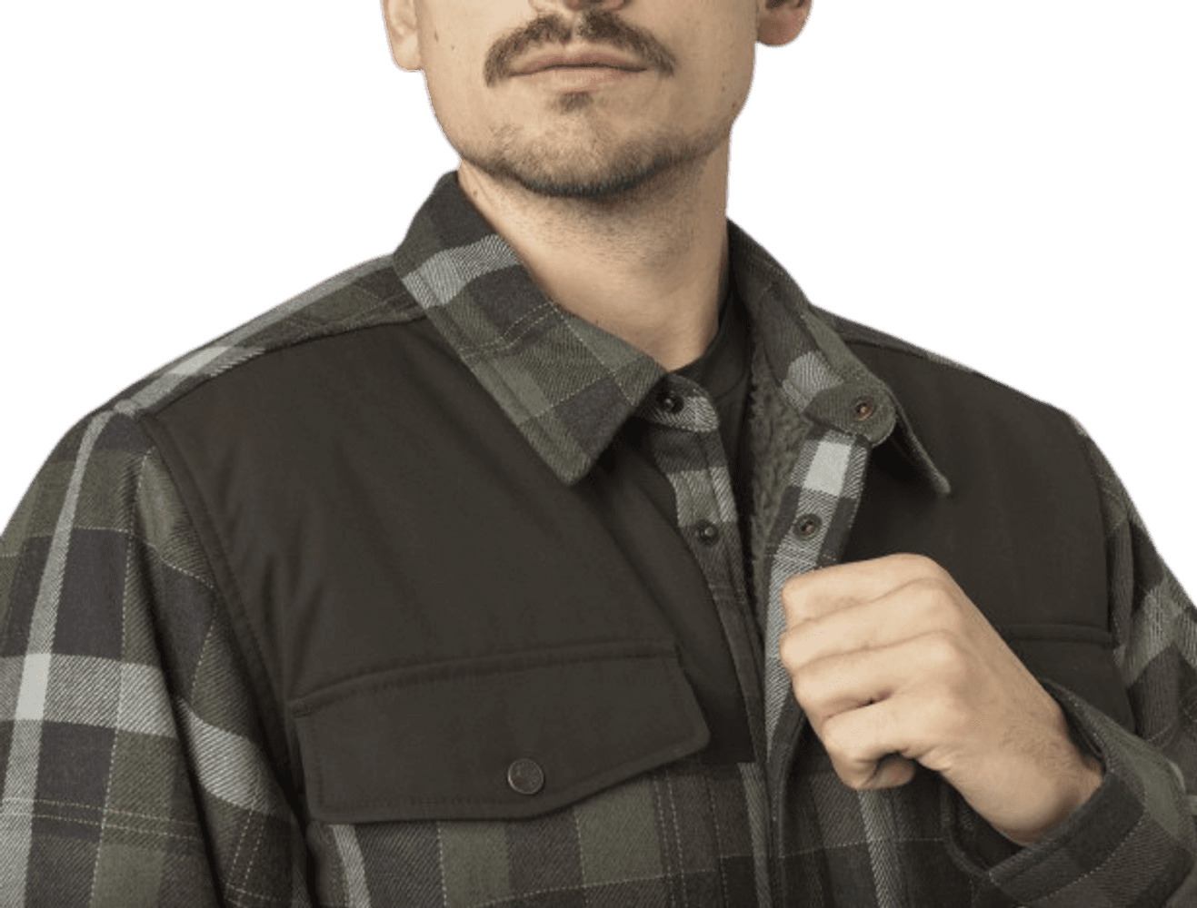 Asmund Insulated Wool Shirt paita, Willow Green/Phantom, view: 3