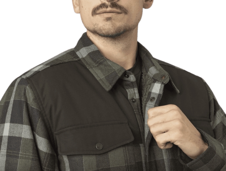 Asmund Insulated Wool Shirt paita, Willow Green/Phantom, view: 3