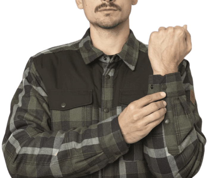 Asmund Insulated Wool Shirt paita, Willow Green/Phantom, view: 2