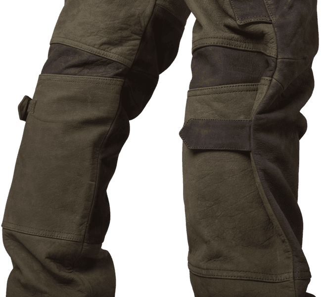 Pro Hunter Leather Trousers nahkaiset metsästyshousut, Willow Green, view: 7