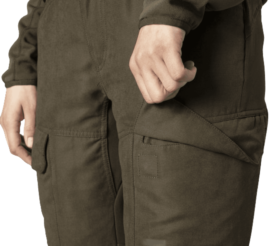 Scandinavian Trousers Women Willow naisten metsästyshousut, ruskea/vihreä, view: 3