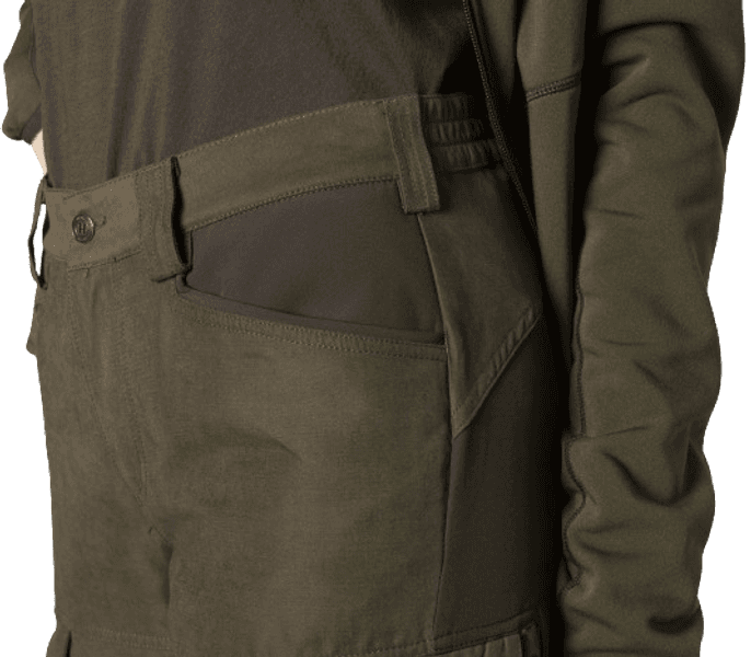 Scandinavian Trousers Women Willow naisten metsästyshousut, ruskea/vihreä, view: 2