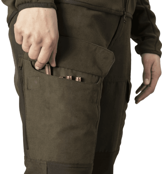 Scandinavian Trousers Women Willow naisten metsästyshousut, ruskea/vihreä, view: 6