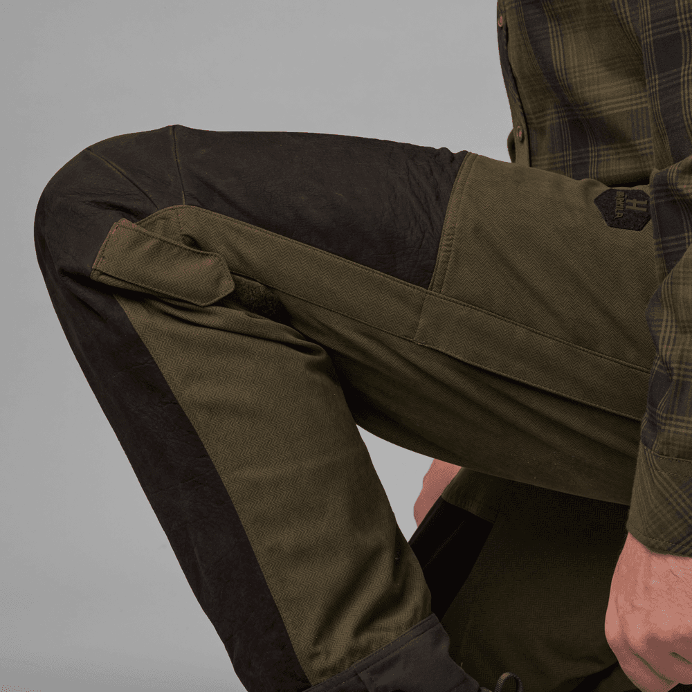 Driven Hunt HWS Leather Trousers metsästyshousut, Willow Green/Shadow Brown, view: 7