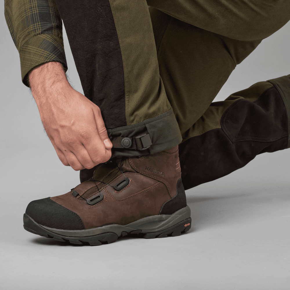 Driven Hunt HWS Leather Trousers metsästyshousut, Willow Green/Shadow Brown, view: 8
