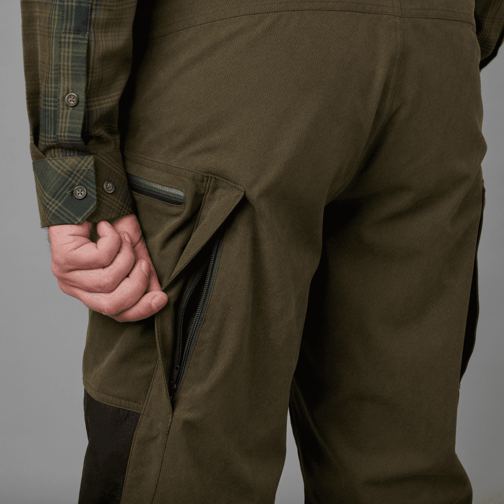 Driven Hunt HWS Leather Trousers metsästyshousut, Willow Green/Shadow Brown, view: 6