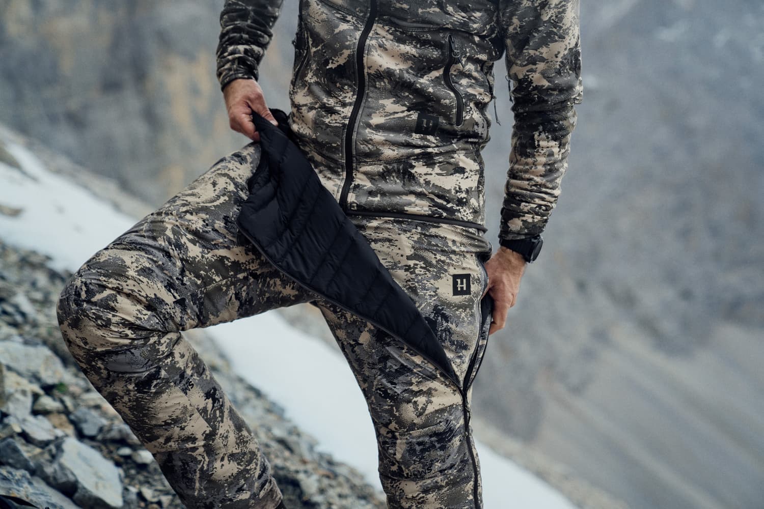 Mountain Hunter Expedition Packable Down Pant untuvahousut metsästykseen, AXIS MSP® Mountain, view: 6