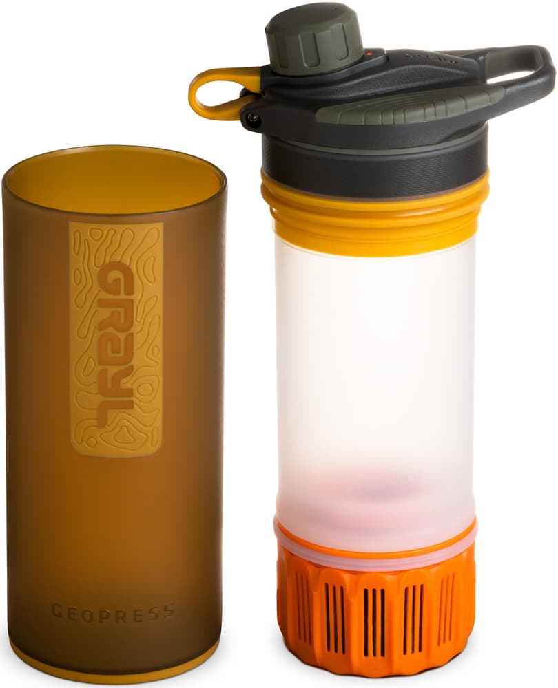 GeoPress Purifier Bottle vedensuodatin, Coyote Amber, view: 1