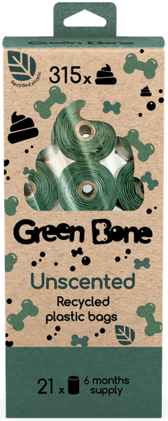 Unscented tuoksuttomat koirankakkapussit, 21 rullaa, 315 kpl, view: 0