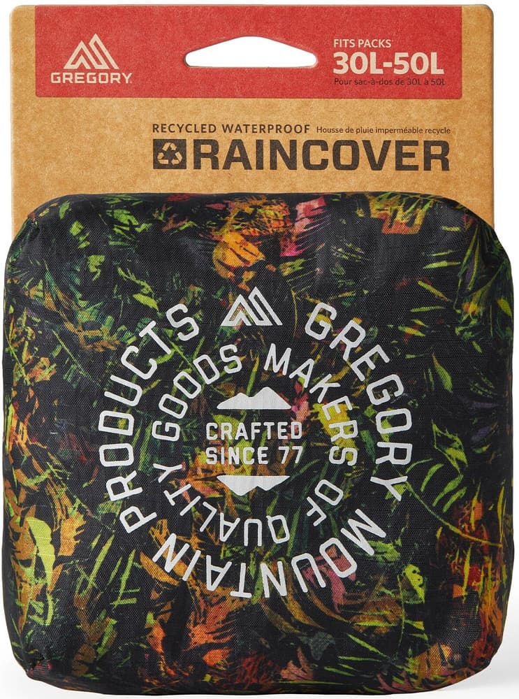 Raincover 30L-50L sadesuoja, Tropical Forest, view: 2
