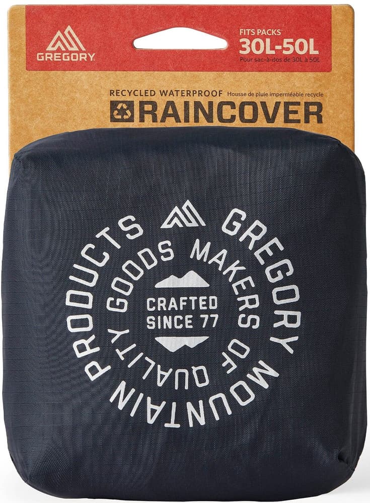 Raincover 30L-50L sadesuoja, musta, view: 2