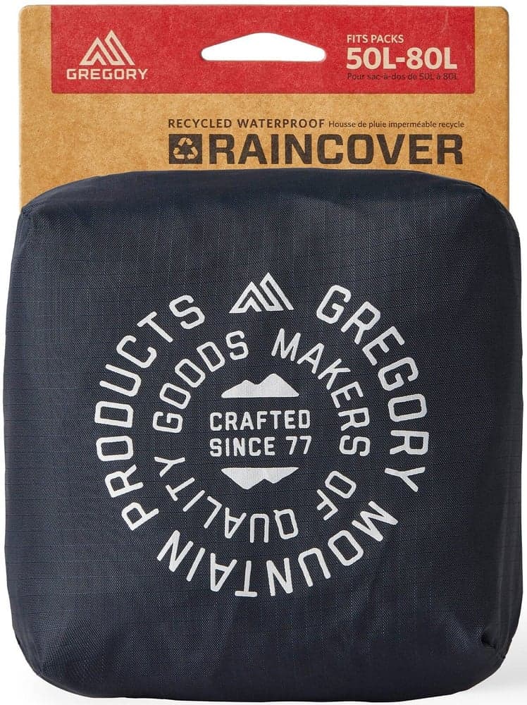 Raincover 50L-80L sadesuoja, musta, view: 2