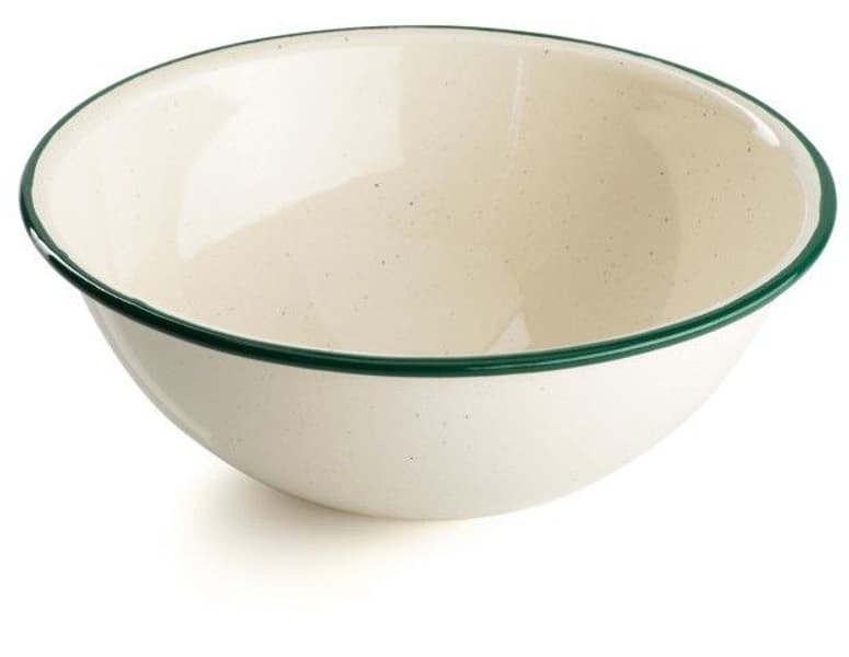 Deluxe Enamelware Bowl, Cream, view: 0