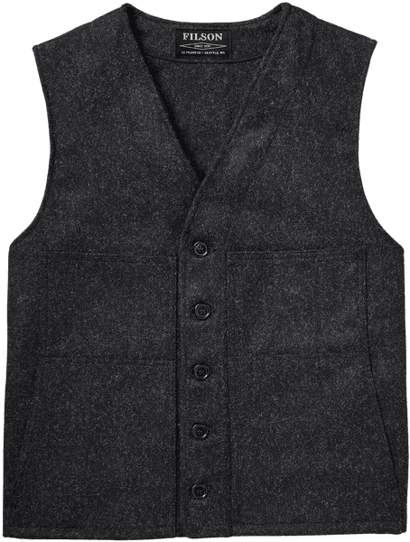 Mackinaw Wool Vest metsästysliivi, tummanharmaa, view: 0