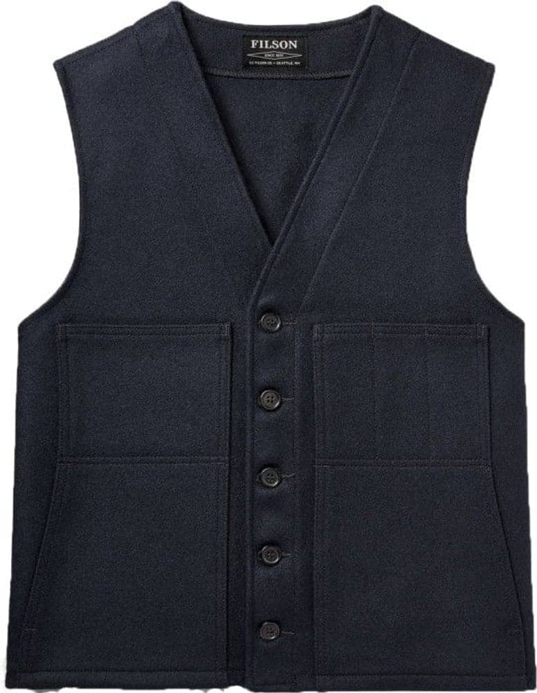 Mackinaw Wool Vest villaliivi, tummansininen, view: 0