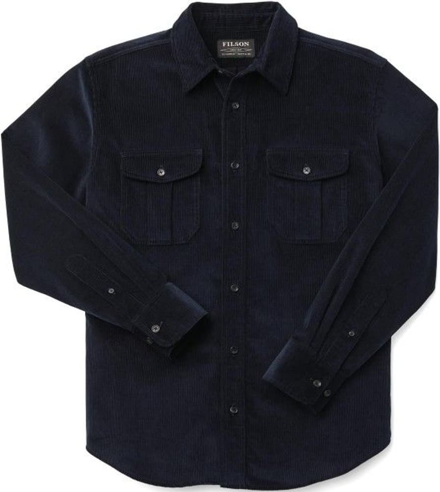 12-Wale Corduroy Shirt puuvillapaita, tummansininen, view: 0