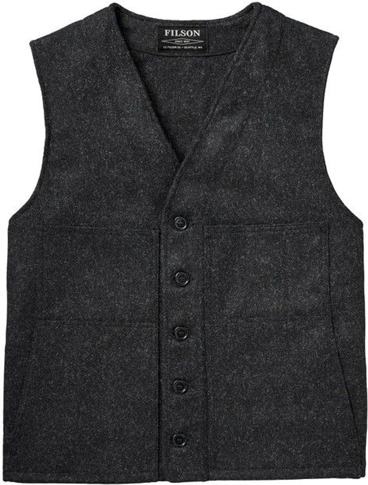Mackinaw Wool Vest Charcoal (2022), view: 0