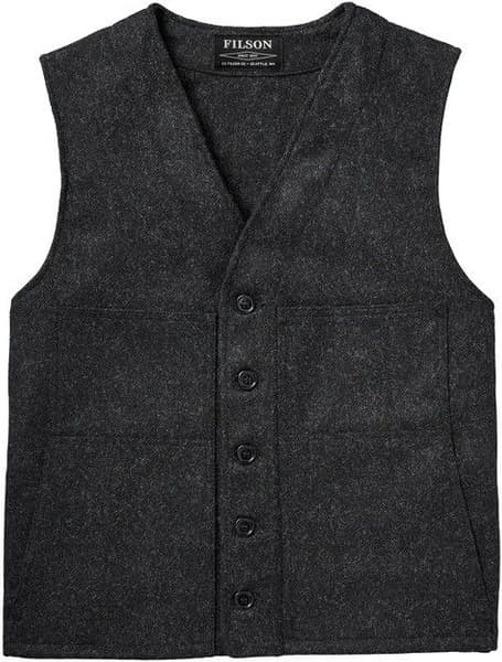 Mackinaw Wool Vest Charcoal (2022), view: 0