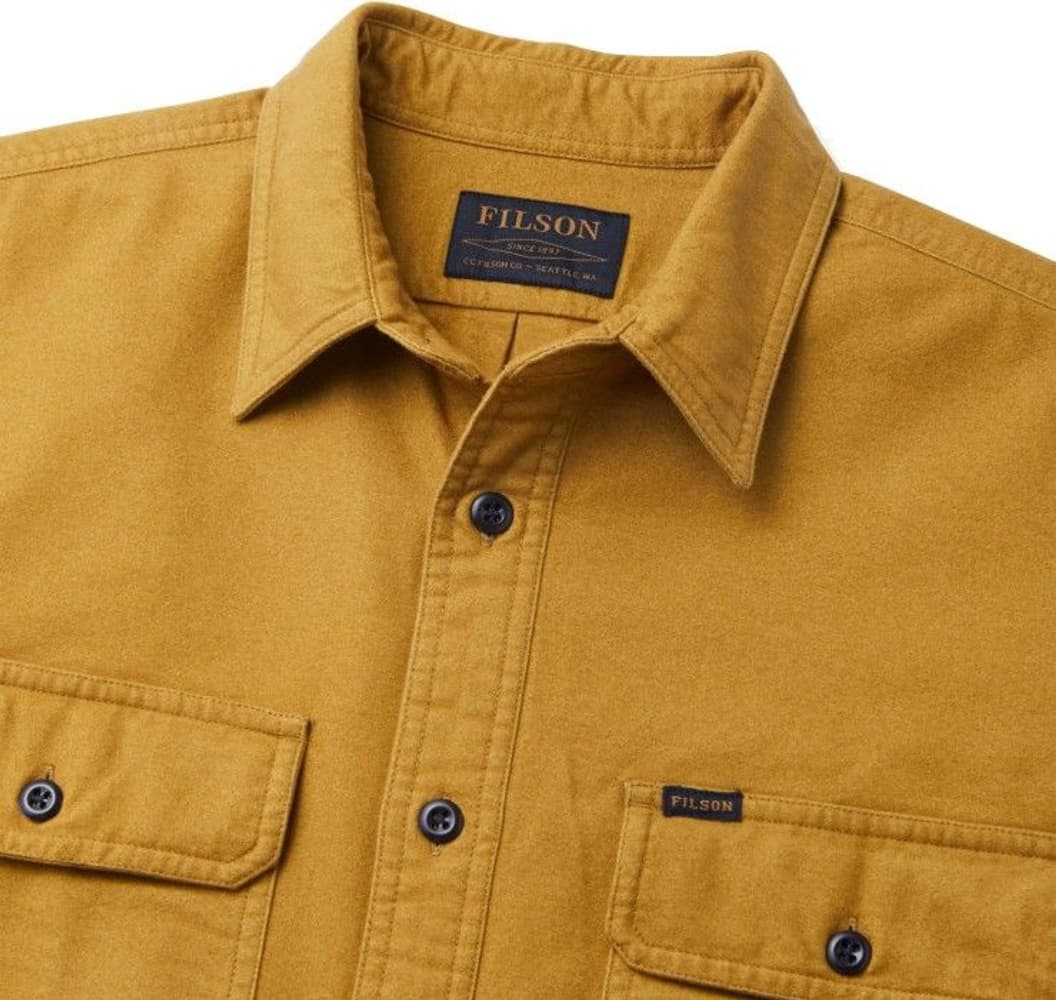 Field Flannel Shirt flanellipaita, tummankeltainen, view: 2