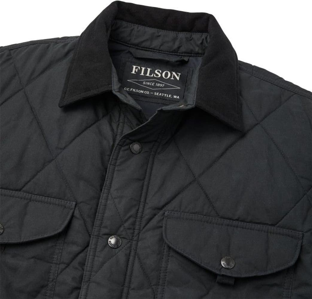 Hyder Quilted Jac-Shirt hybriditakki, musta, view: 3