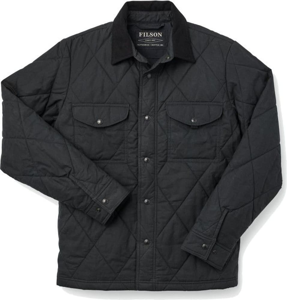 Hyder Quilted Jac-Shirt hybriditakki, musta, view: 0
