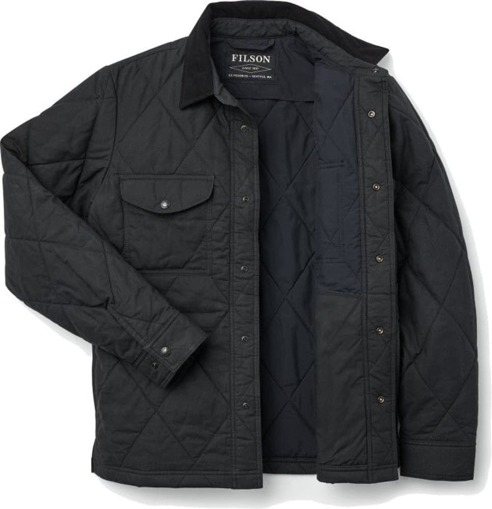 Hyder Quilted Jac-Shirt hybriditakki, musta, view: 2