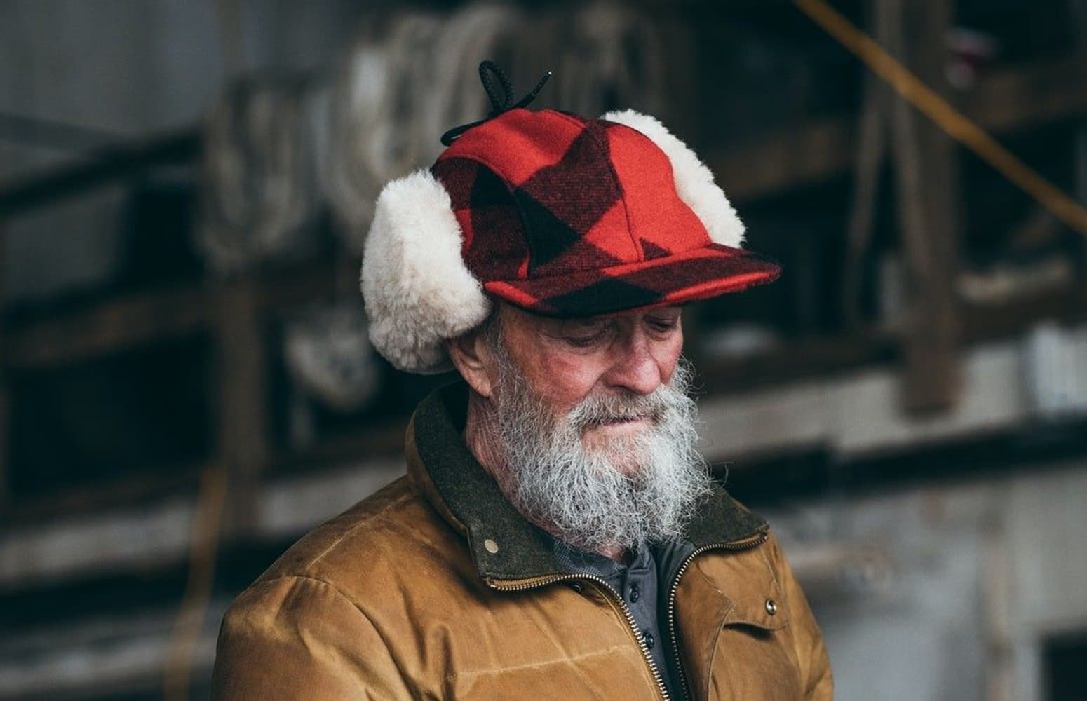 Double Mackinaw Wool Hat lippalakki, musta/punainen, view: 2