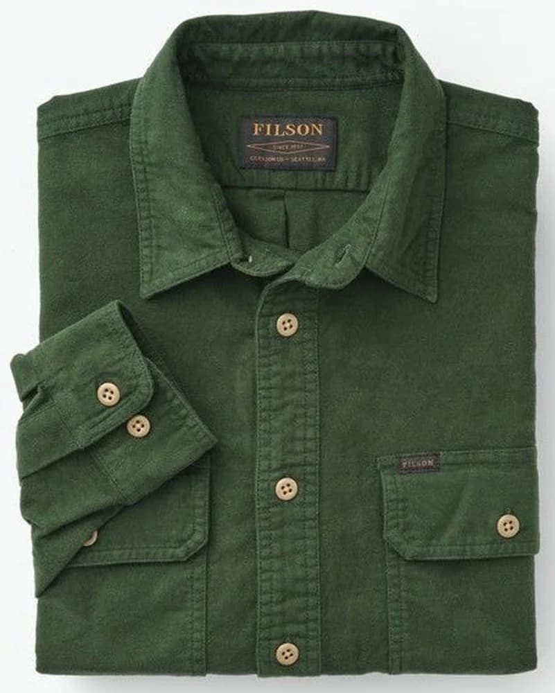 Men's Field Flannel Shirt s Dark Mos, view: 2