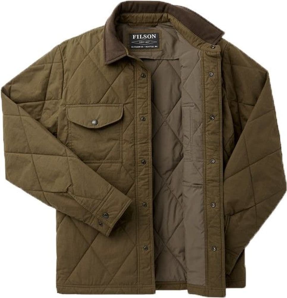 Hyder Quilted Jac-Shirt vahatakki, vihreä, view: 1