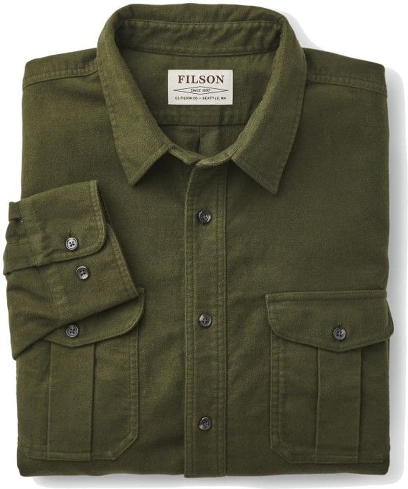 Men's Moleskin Seattle Paita Dark Olive, view: 2