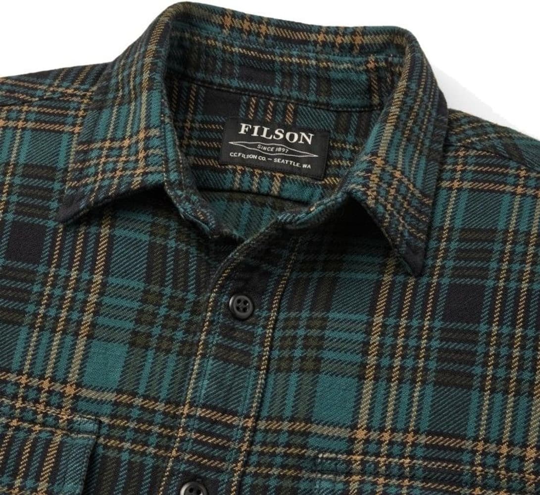 Vintage Flannel Work Shirt flanellipaita, oliivinvihreä/musta, view: 2