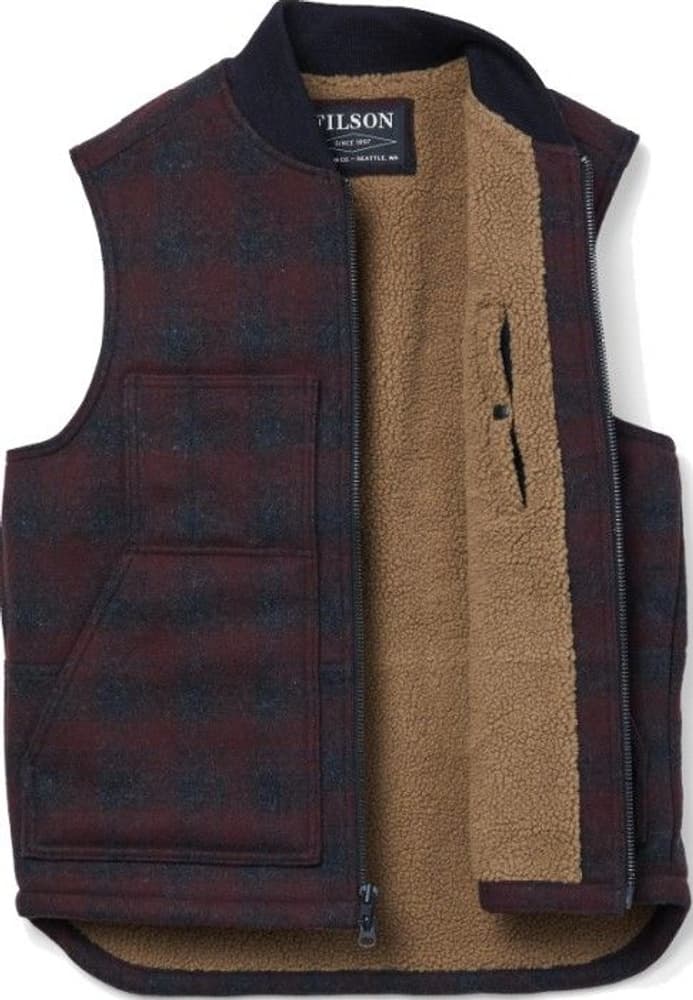 Lined Mackinaw Wool Work Vest -liivi, Mrn Coal, view: 1