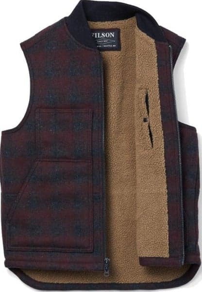 Lined Mackinaw Wool Work Vest -liivi, Mrn Coal, view: 1