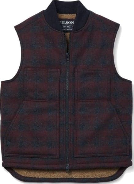 Lined Mackinaw Wool Work Vest -liivi, Mrn Coal, view: 0
