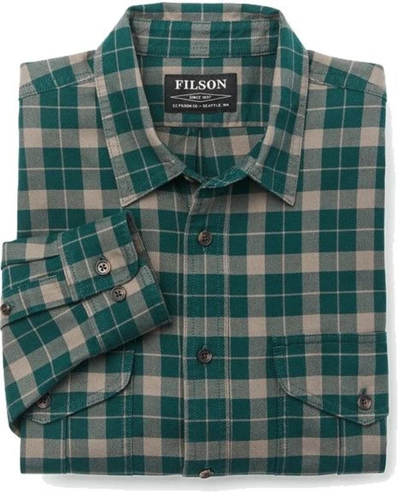 Light Weight Alaskan Guide Shirt pitkähihainen paita, Green Stone, view: 2